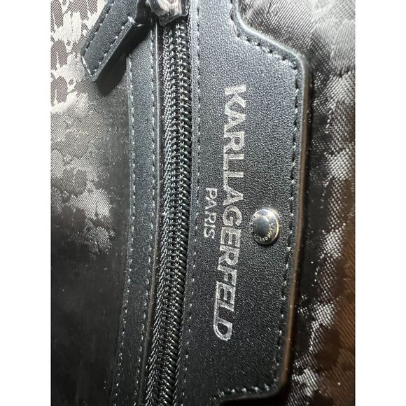 NWT Karl Lagerfeld Maybelle Straw Tote - Picture 3 of 6